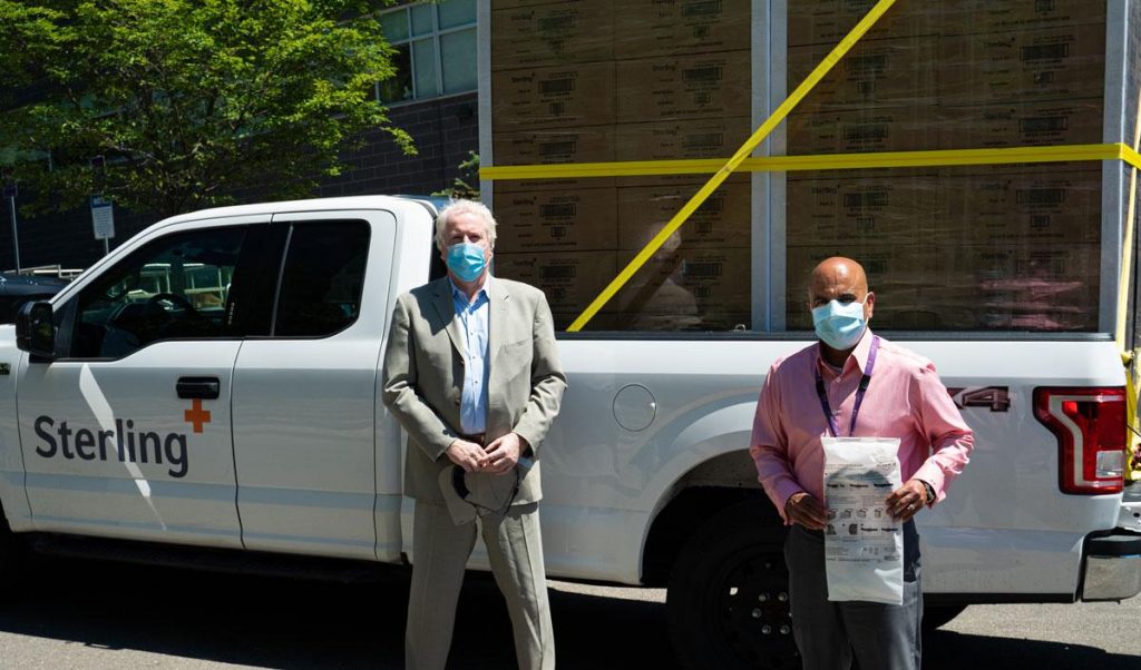 Sterling Industries donation to Mackenzie Health